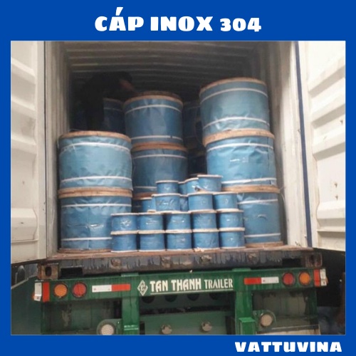Dây Cáp inox 1.5mm, 2 mm, 3 mm, 4 mm, Cáp lụa Inox 304 Ø [ 1.5mm ], [ 2mm ], [ 3mm ], [ 4mm ] - vattuvina