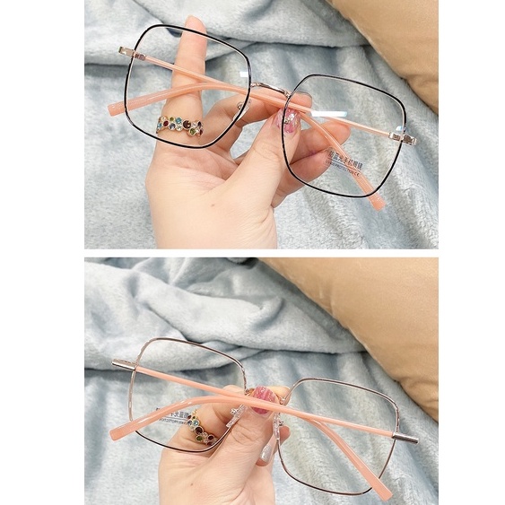Mắt Kính Gọng Lớn Chống Ánh Sáng Xanh Thời Trang Cho Nữ