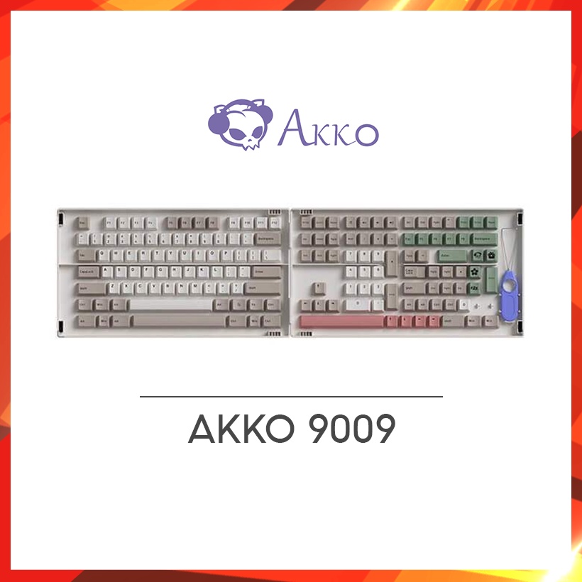 [Mã 33ELSALE hoàn 7% đơn 300K] Set keycap AKKO 9009 (PBT Double-Shot/Cherry profile/157 nút)