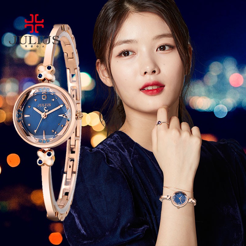 Đồng hồ nữ JULIUS JA-878 dây thép [Julius Official]