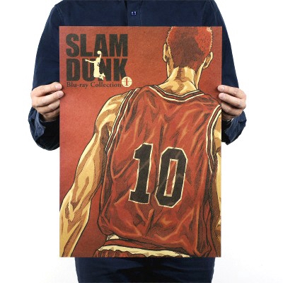 Tấm poster treo trang trí phòng in hình nhân vật trong phim hoạt hình "Slam Dunk" | BigBuy360 - bigbuy360.vn