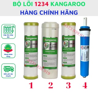 Bộ lõi lọc nước số 1234 Kangaroo CAM KẾT SẢN PHẨM NHƯ HÌNH hàng chính hãng lõi lọc thay thế cho máy lọc nước Kangaroo