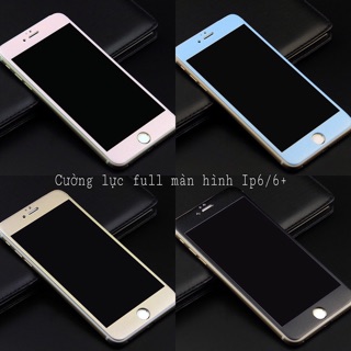 Cường lực full màn viền màu iphone6/6+