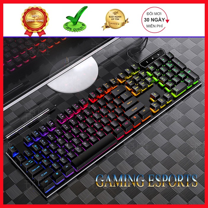 Bàn phím gaming SRR led 7 màu cực chất, dàn phím cực nhạy chơi mọi tựa game BẢO HÀNH 6 THÁNG | BigBuy360 - bigbuy360.vn