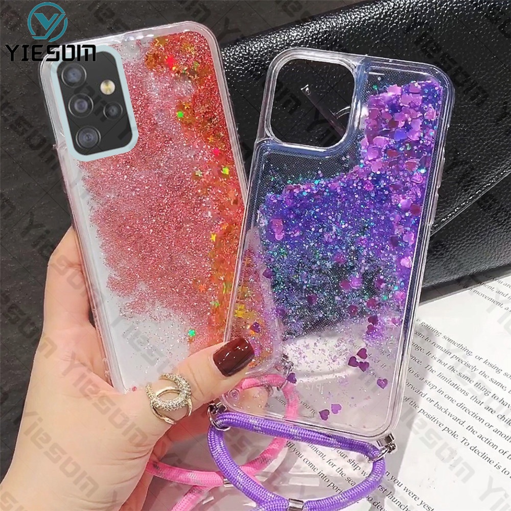 Ốp Điện Thoại Silicon Mềm Phối Kim Tuyến Nước Cho Samsung Galaxy A13 A33 A53 A73 5G A23 A32 A52 A52S 5G A72 A22 A12 / M12