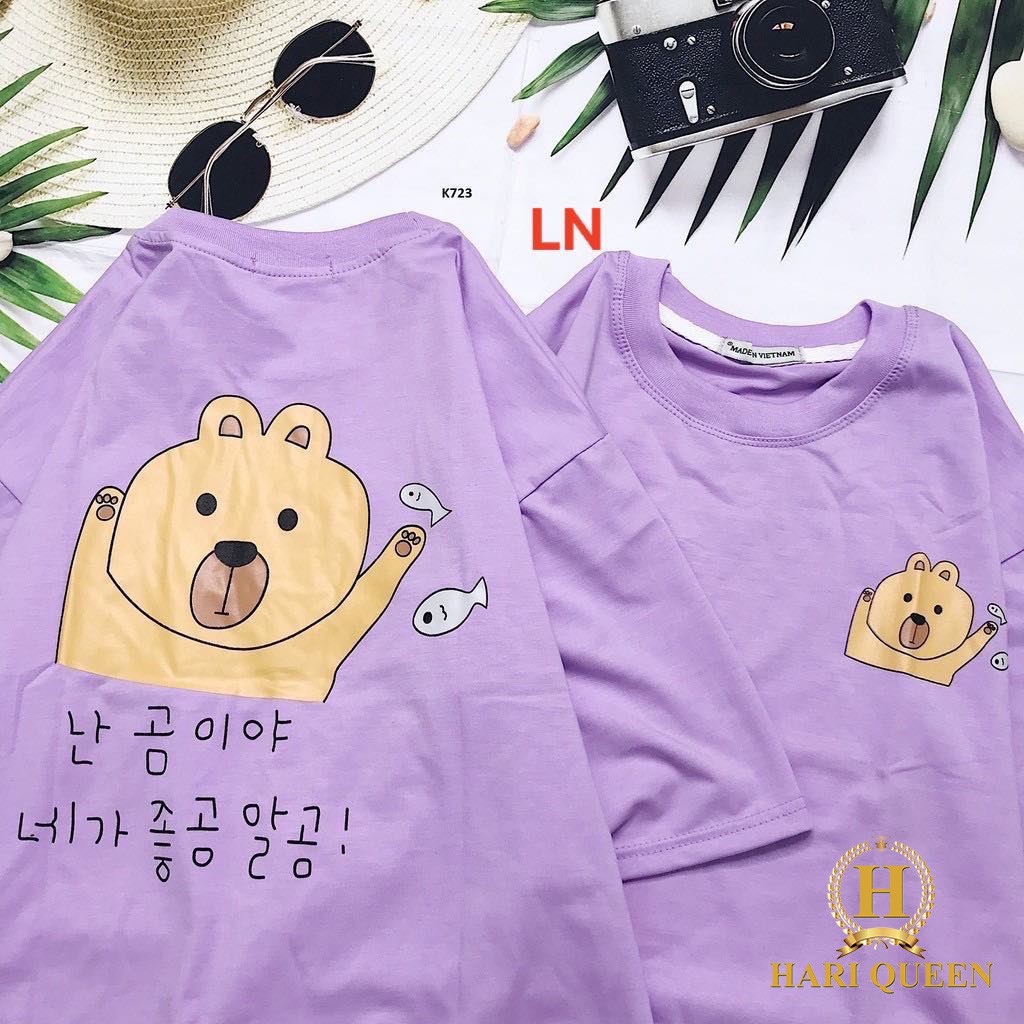 [FREESHIP ĐƠN TỪ 50K] Áo phông gấu cá chữ hàn LNG0420