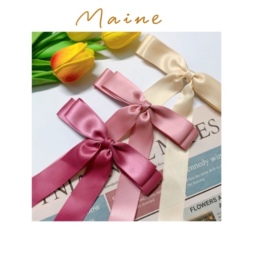 Kẹp Nơ Tóc Handmade CIARA Phối Dây Nhà Maine
