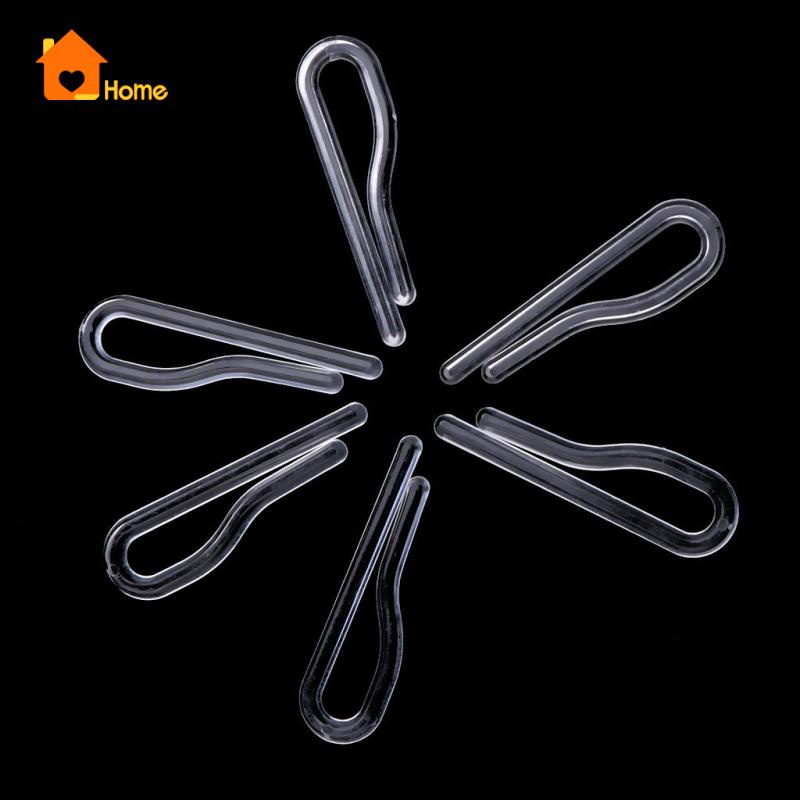 Set 100 Kẹp Nhựa Trong Suốt Chuyên Dụng Cho Quần Áo