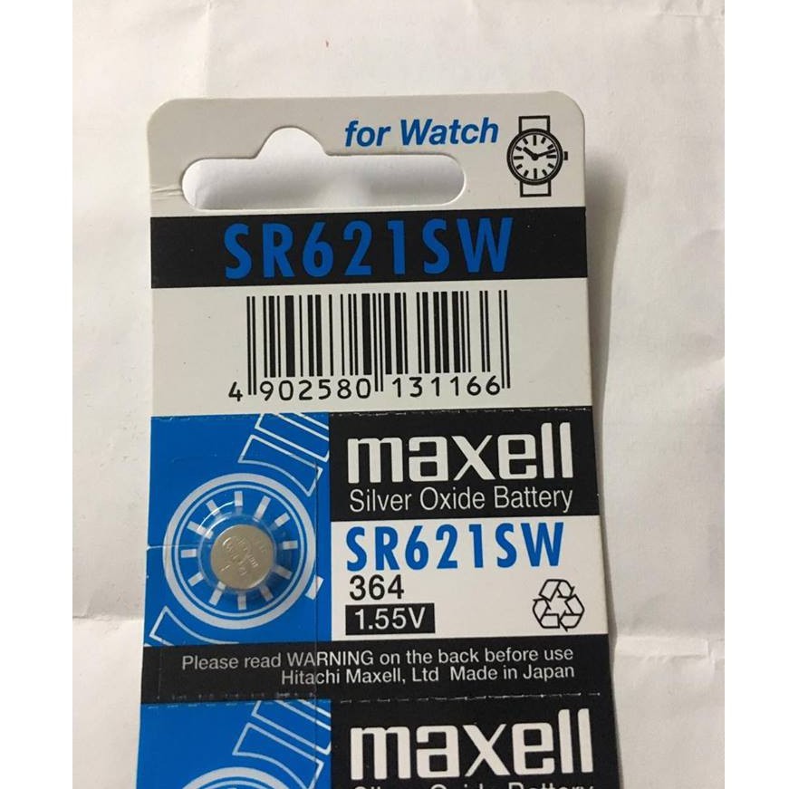 Pin nhật Maxell SR621SW SR621 621 364 AG1 LR621 chính hãng