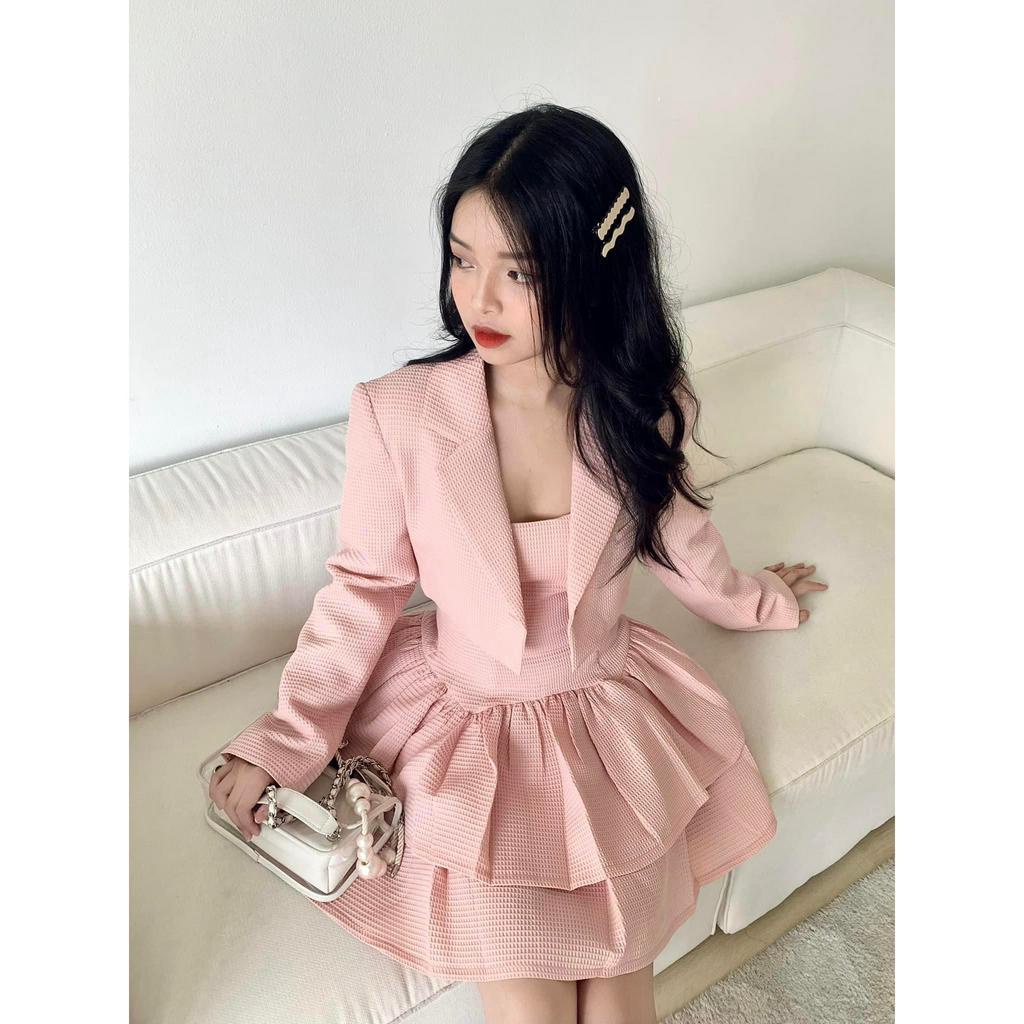 DII COLLECTION - Bộ áo váy thiết kế xốp tầng xòe cao cấp