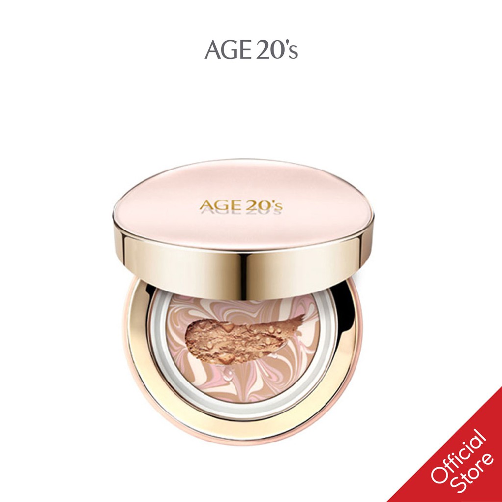 [TẶNG 1 LÕI]Phấn Tươi Dưỡng Ẩm Age20'S Signature Essence Cover Pact #21 14GX2 [HỒNG]