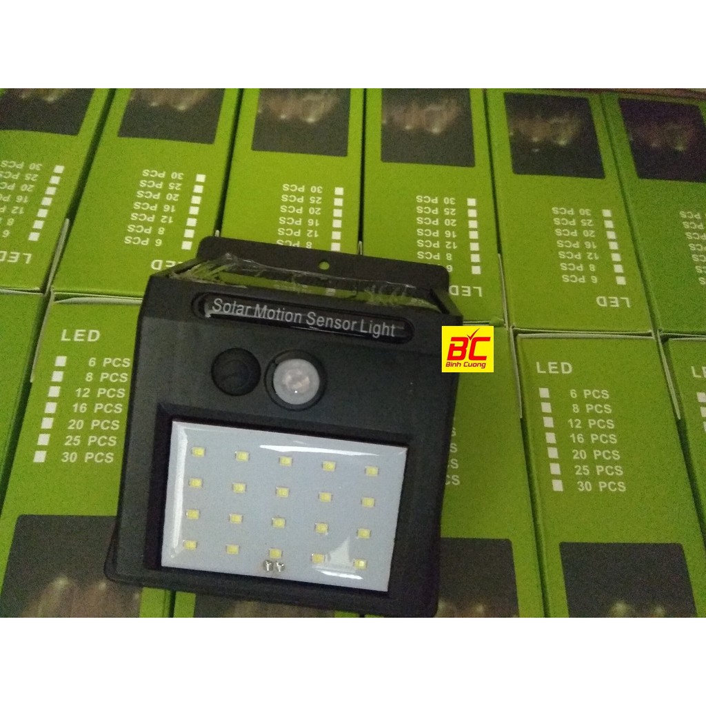 Đèn cảm biến hồng ngoại năng lượng mặt trời 20 Led