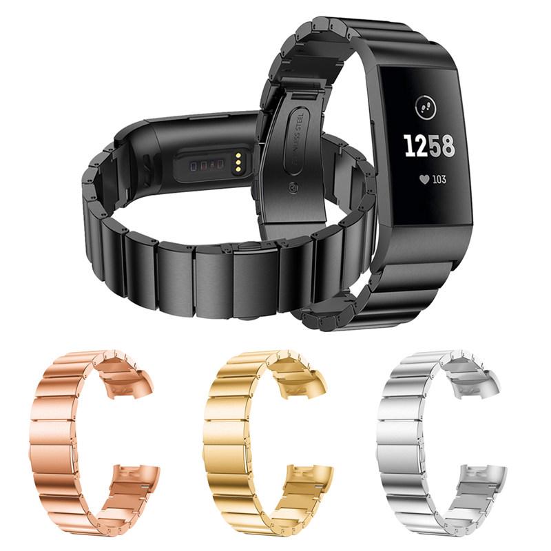 Dây đồng hồ thay thế bằng thép không gỉ cho fitbit charge 3