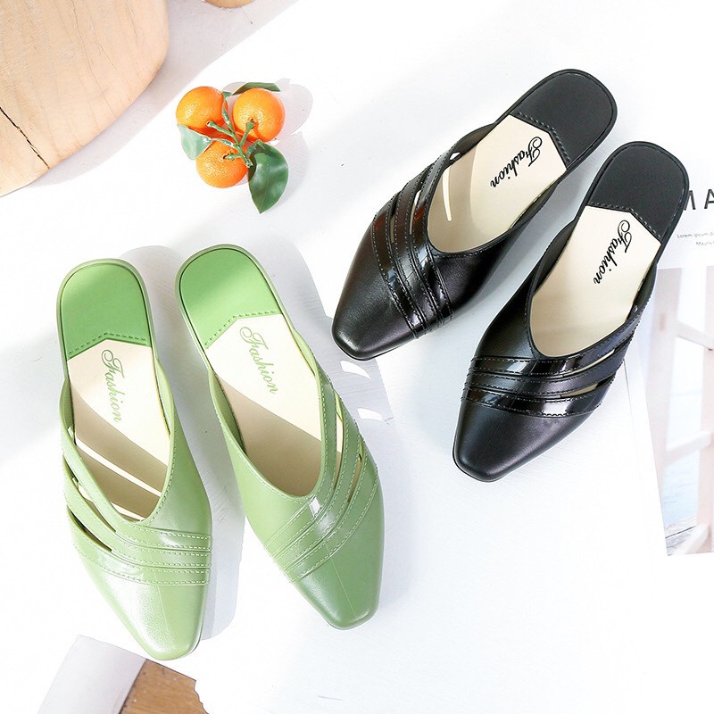 Giày nhựa cao su cao cấp bền đẹp đi nước thoải mái đế 2cm vạt chéo xinh xắn hàng chuẩn loại 1 GN9