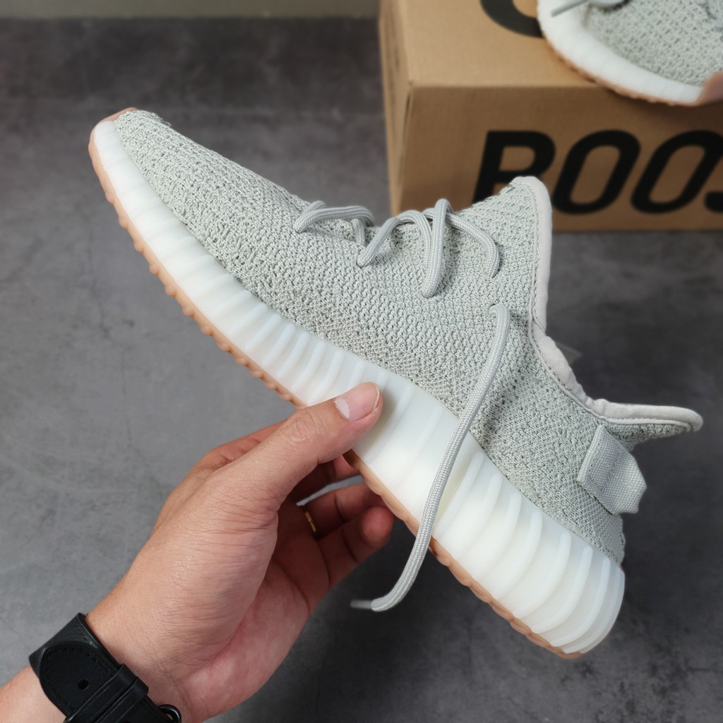 FULL BOX Giày Sneaker Nam, Nữ Yz350 Xám Seasame