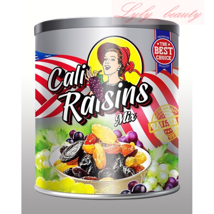 [Hàng Ngon Giá Rẻ] Nho Khô Cali Raisins Mix 300Gr - Đồ Ăn vặt Nhập Khẩu Từ Mỹ