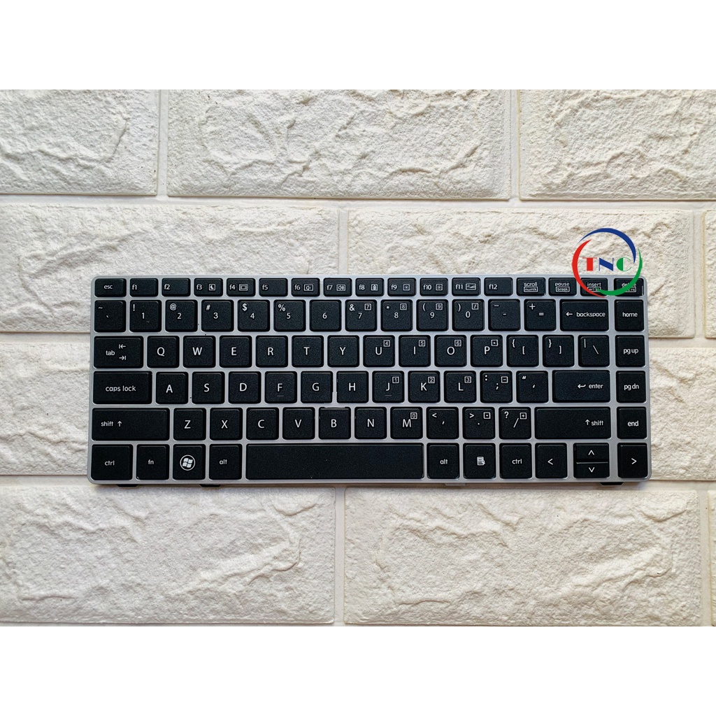 Phím Laptop HP Elitebook 8460 8460p 8460w 8470p 6470p không nút, khung màu ĐEN - BẠC nhập khẩu