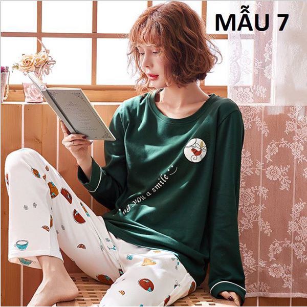 Bộ mặc nhà chất cotton hàng QCCC mẫu mới năm 2018