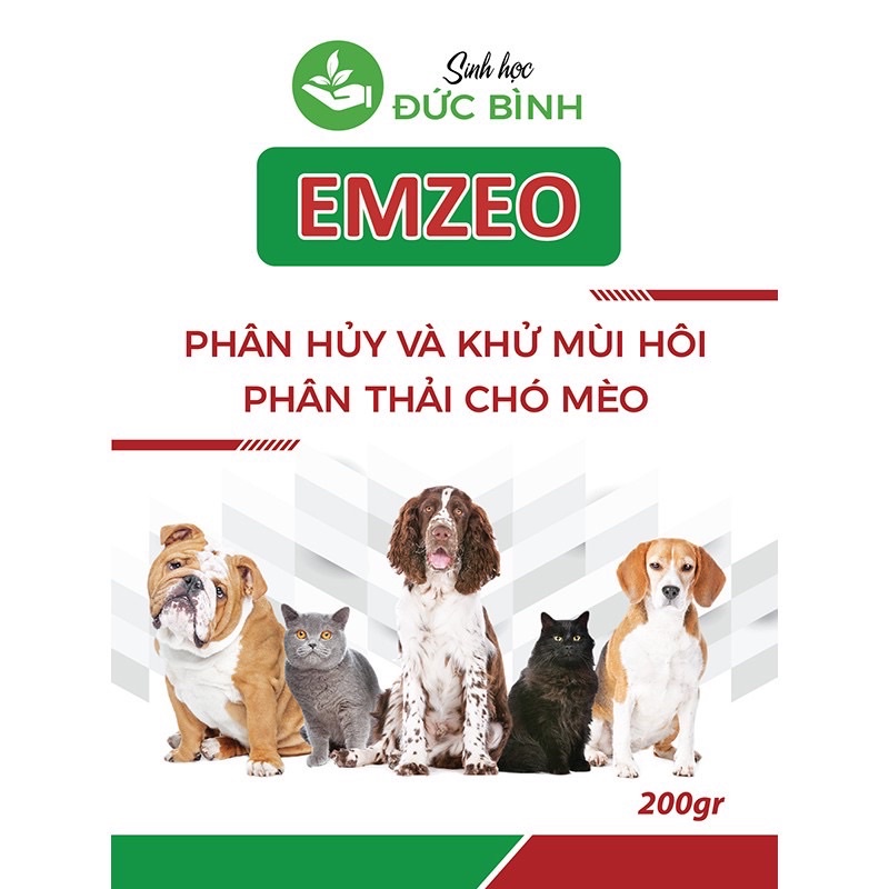 KHỬ MÙI HÔI PHÂN THẢI CHÓ MÈO EMZEO