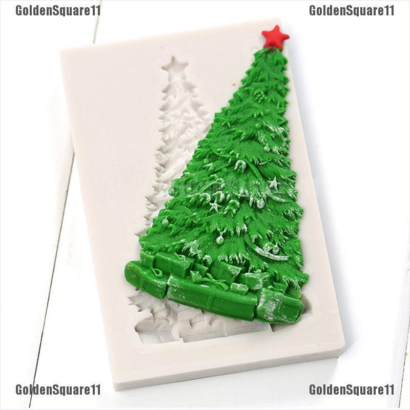 Khuôn Silicone Tạo Hình Cây Thông Giáng Sinh Trang Trí Bánh