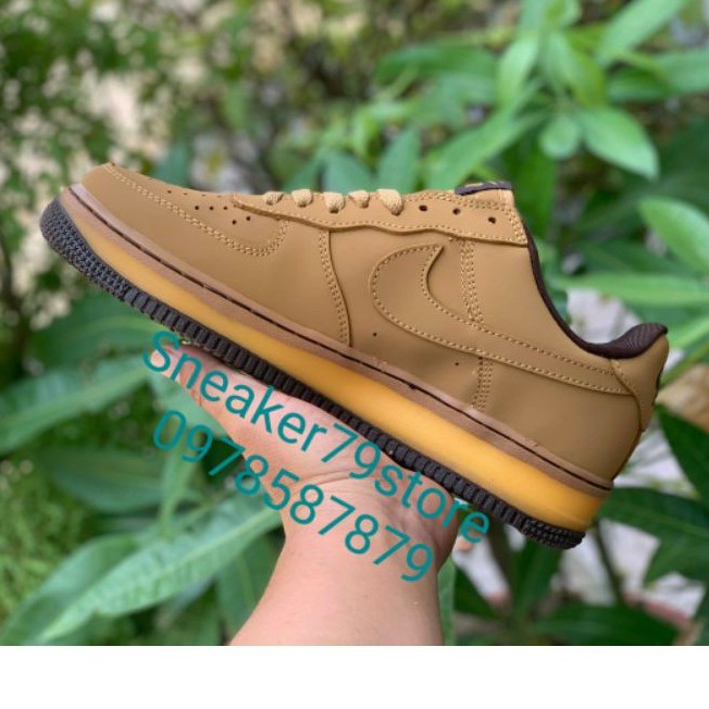 Giày Nike Air Force 1 Low Wheat Dark Mocha Trainers DC7504-700 Men [Authentic - Chính Hãng] Hình Ảnh Sản Phẩm Độc Quyền