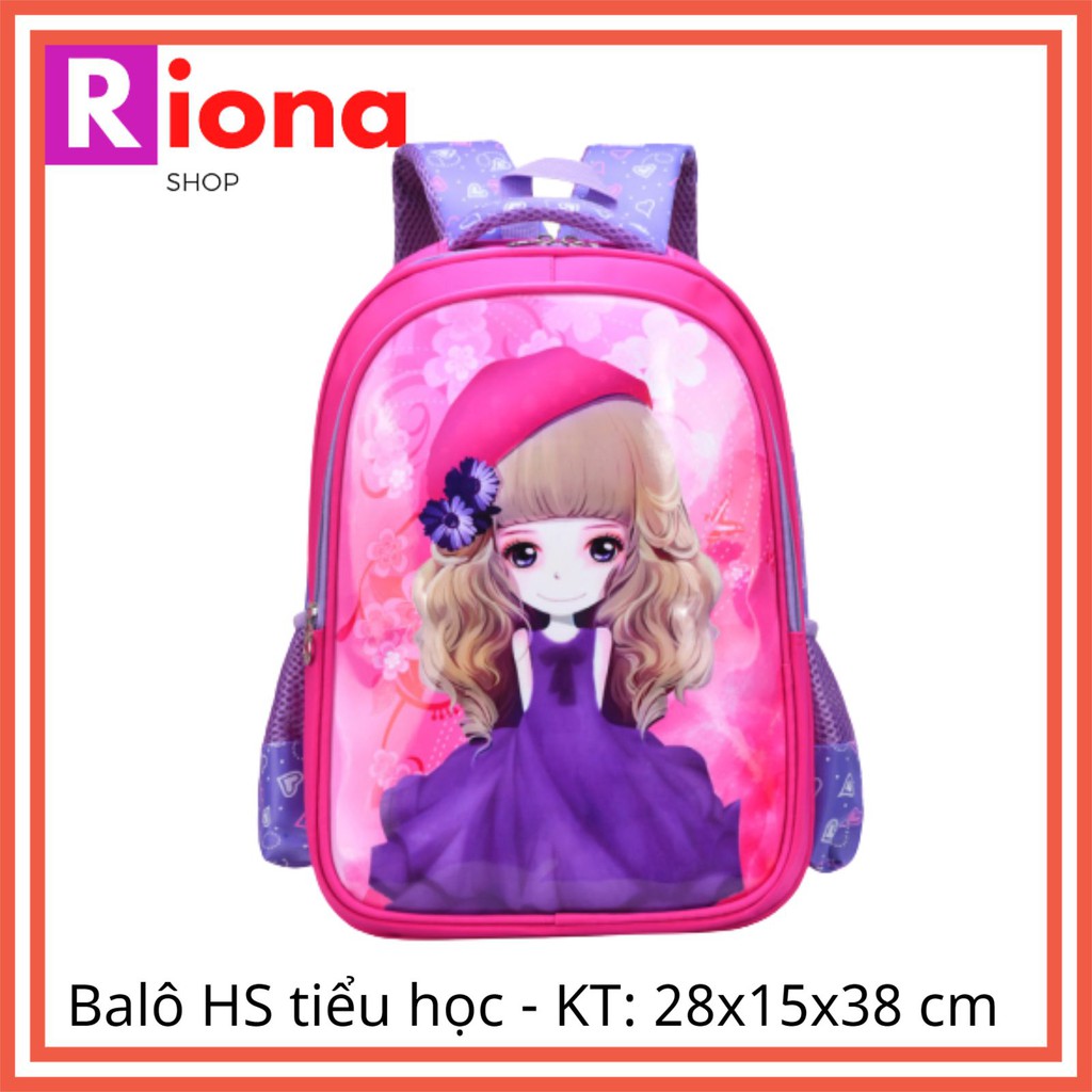 Balo Elsa Cho Bé Gái Đi Học Tiểu Học 💕 FREESHIP💕 Ba lô Cặp Sách Công Chúa, Pony Trẻ Em Cấp 1 Siêu Nhẹ Chống Nước