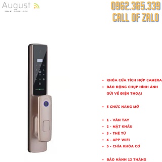 Khóa cửa vân tay August XS921