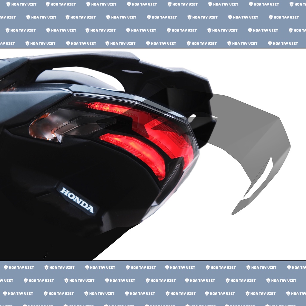 AB | Decal MÀU KHÓI bảo vệ ĐÈN HẬU Honda Airblade chống trầy xước