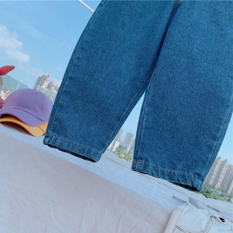 Quần Jeans Dài Lưng Thun Thời Trang Cho Bé Gái