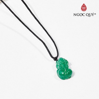Dây Chuyền Tỳ Hưu Mã Não Xanh mẫu D0339 - Ngọc Quý