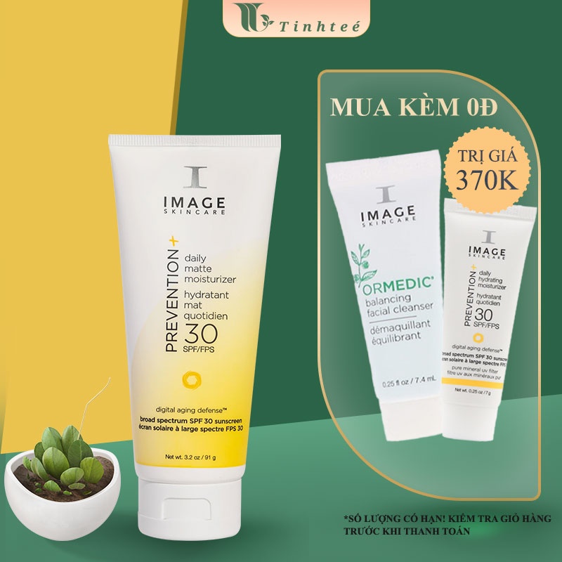 Kem chống nắng cho da dầu Image Skincare Prevention Daily Matte Moisturizer Oil Free SPF 30 91g