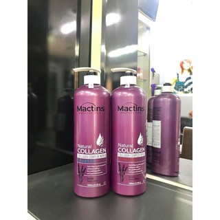 Dầu gội xả Mactins natural collagen chống gầu mềm mượt quyến rũ 1000mlx2