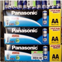 Hộp 60 viên pin AA Panasonic tiểu màu xanh ( 1 vỉ 4 viên)