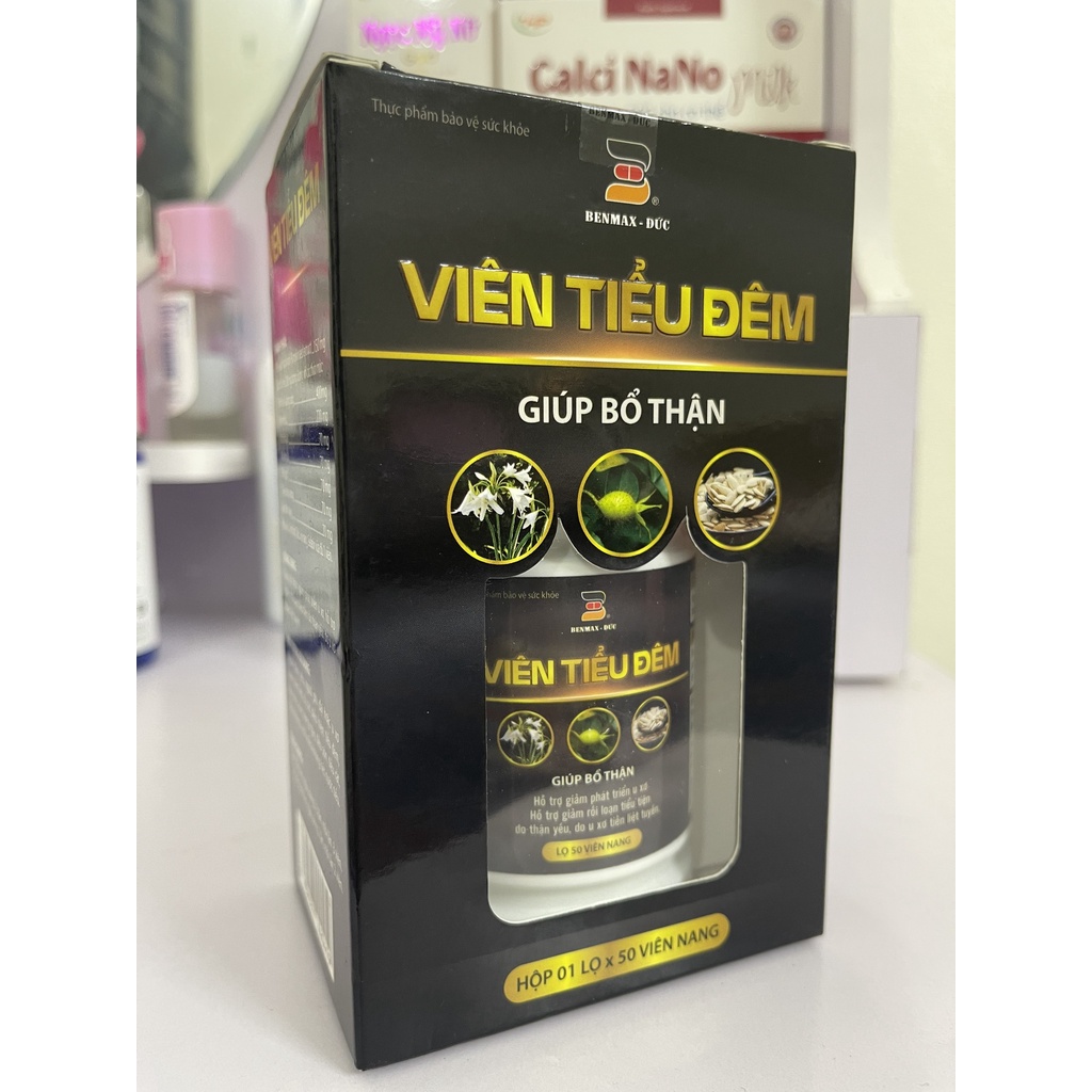 Viên Tiểu Đêm BENMAX BenD hộp 50 viên, hỗ trợ giảm phát triển u xơ, hỗ trợ giảm rối loạn tiểu tiện do thận yếu