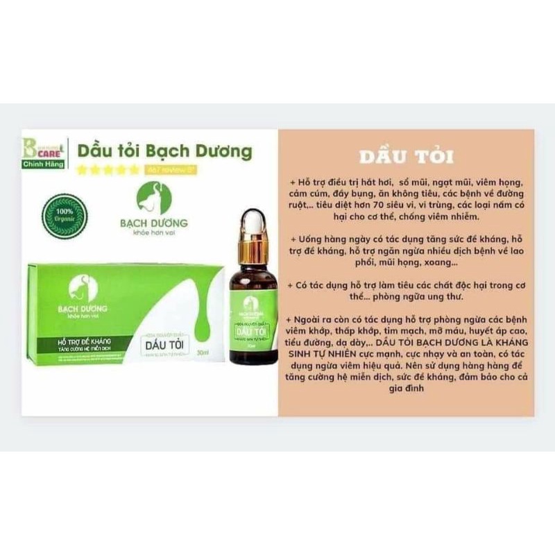 DẦU TỎI BẠCH DƯƠNG