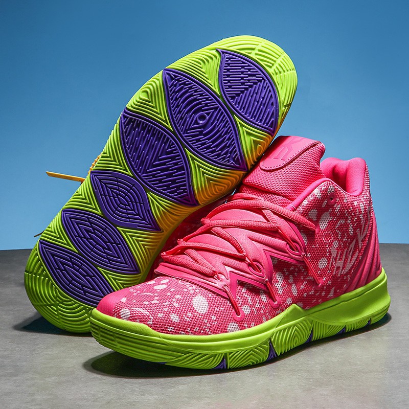 15/5 NEW CH Kyrie Irving 5 "SpongeBob" Giày bóng rổ chất lượng cao Size:36-46 ; * ༣ L .