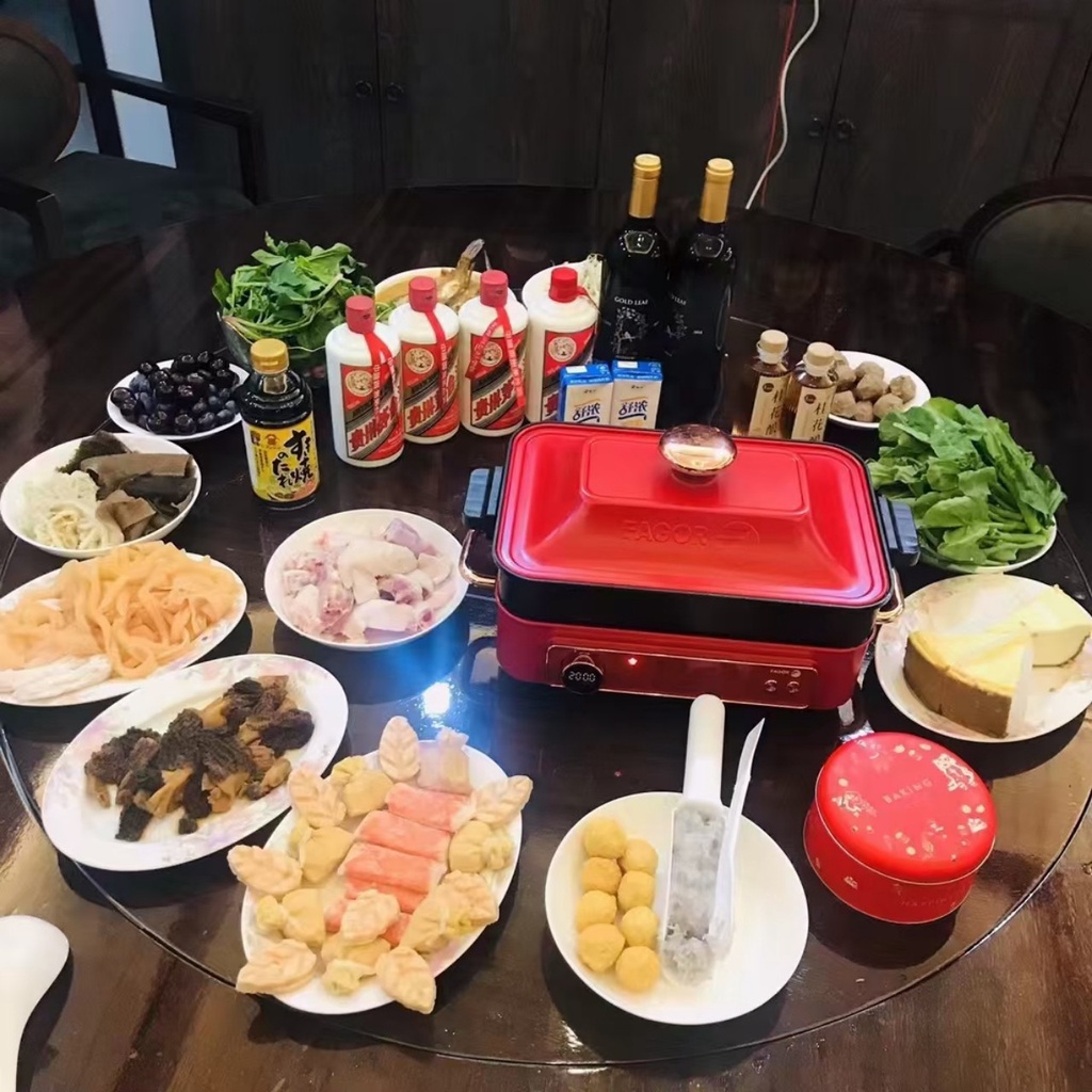 Nồi lẩu nướng đa năng Fagor- chính hãng nồi đa dụng 5 trong 1, bếp từ đa dụng, dung tích 4L