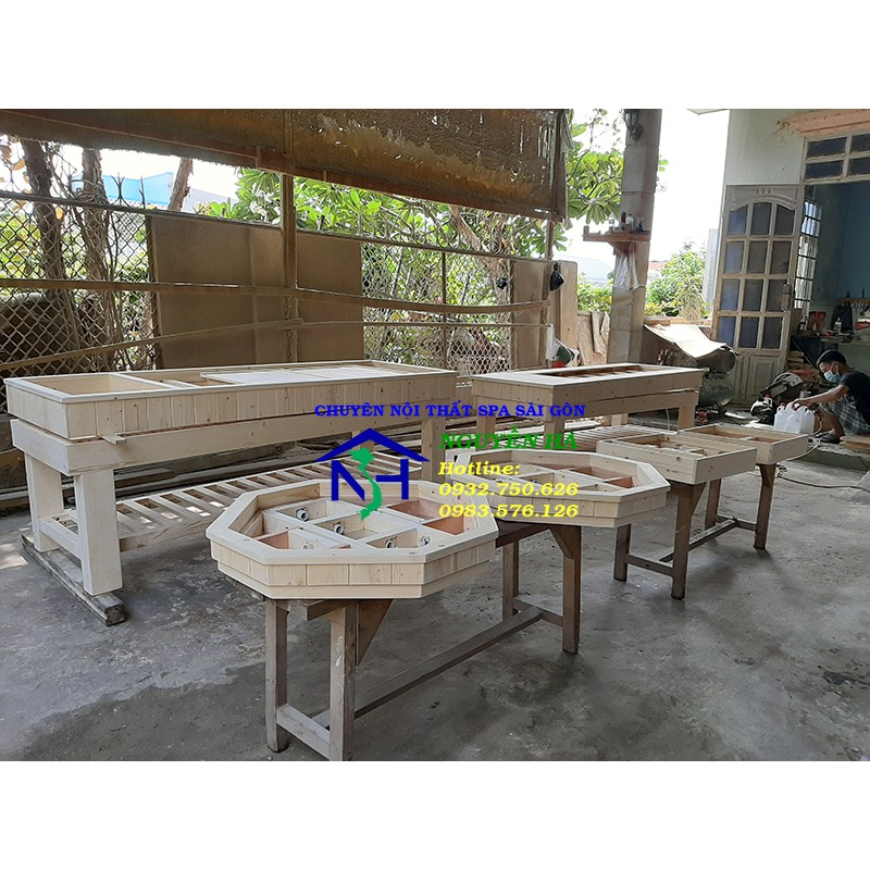 Bàn thiền đá muối himalya hình bát giác nâng cao giá trị thiền định