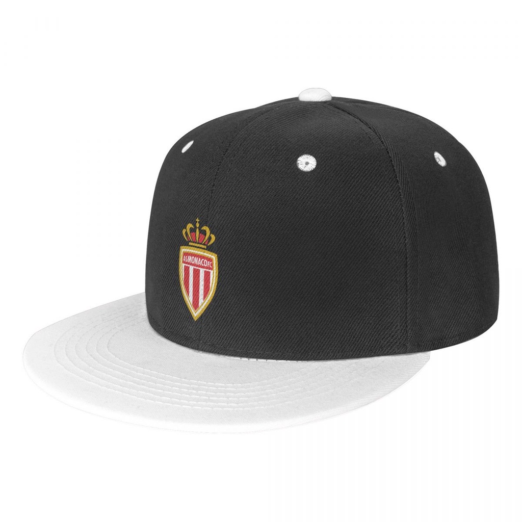 AS Monaco FC logo Hip-Hop Mũ Bóng Chày Mũ In Mũ Chống Nắng Mũ Ban Mũ Hip-Hop Mũ Hip-Hop Mũ Vành Phẳn