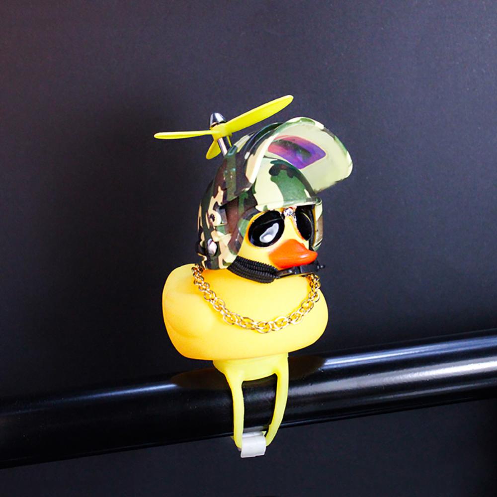 Đồ Chơi Vịt Vàng 3 Cánh Bằng Silicone Trang Trí Xe Đạp/Xe Mô Tô R2T3