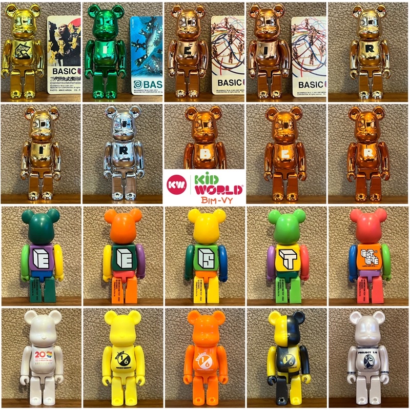 Chú gấu &quot;bụng phệ&quot; Bearbrick 100% Basic. MS: 018.