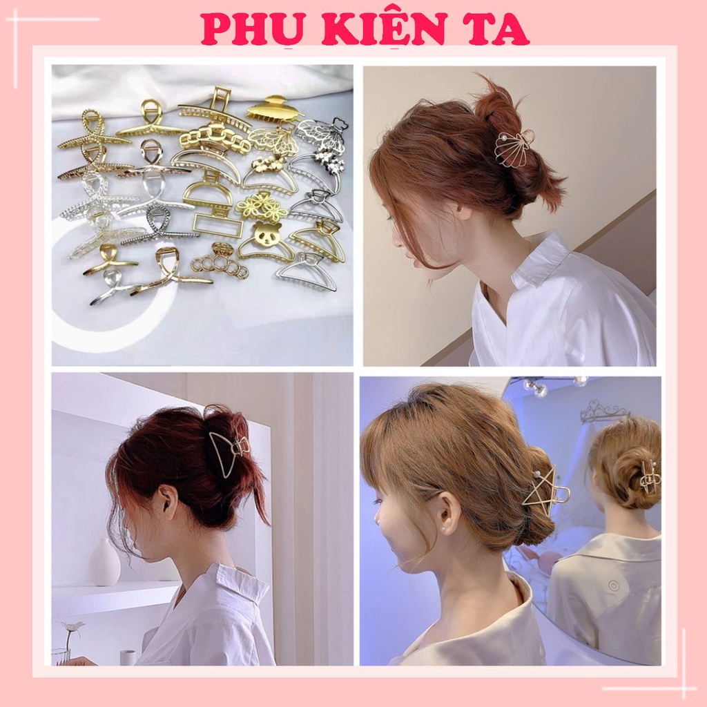 Kẹp Tóc Kim Loại Xinh Xắn Theo Phong Cách Hàn Quốc