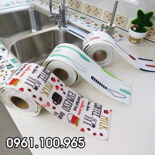 Miếng dán trang trí và thấm nước xung quanh Lavabo bồn rửa chén