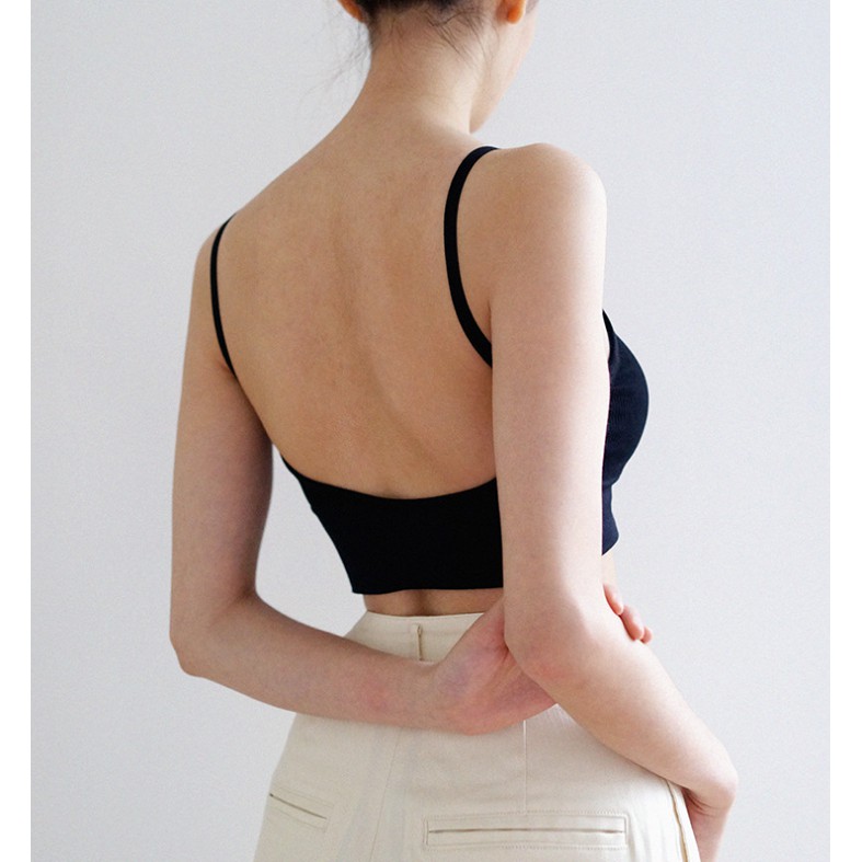 Áo Bra gân tăm lưng chữ U sang chảnh MS367