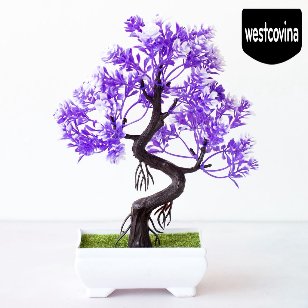 [Hot]☀ Chậu Hoa Bonsai Giả Màu Sắc Tươi Sáng