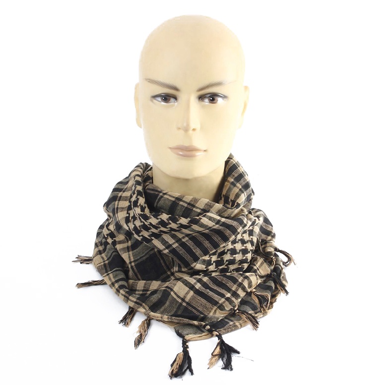 100x100cm Tactical Outdoor Arab Desert Shemagh Scarf With Tassel For Men Women
