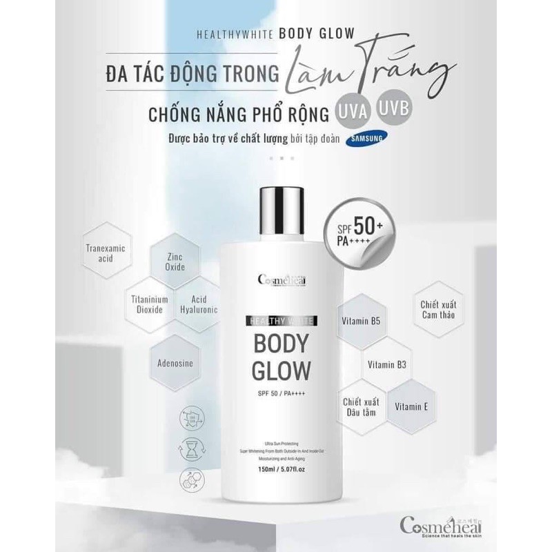 Kem dưỡng thể Cosmeheal Healthy White Body Glow 150ml