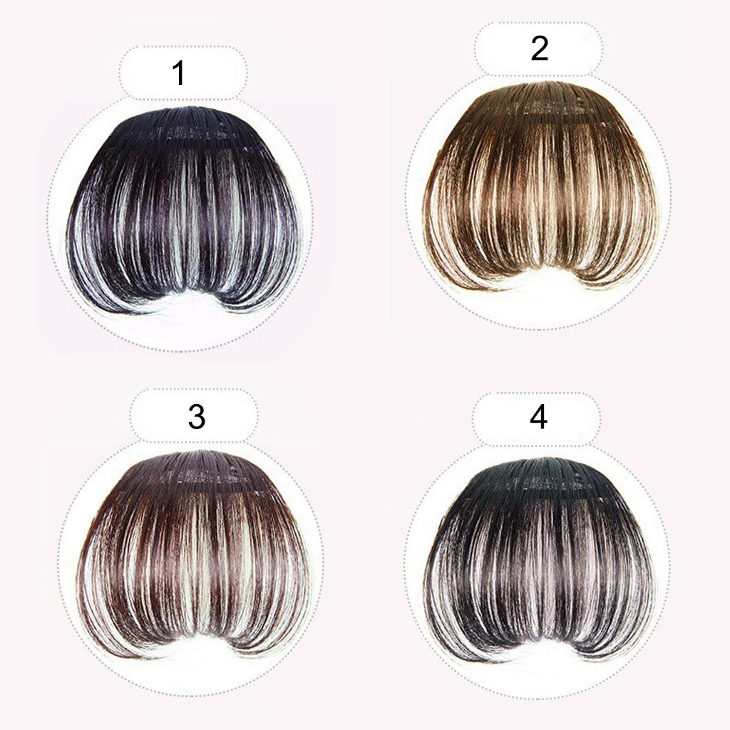 Bộ Tóc Giả Ngắn Mái Ngang Thời Trang Nữ Tính
