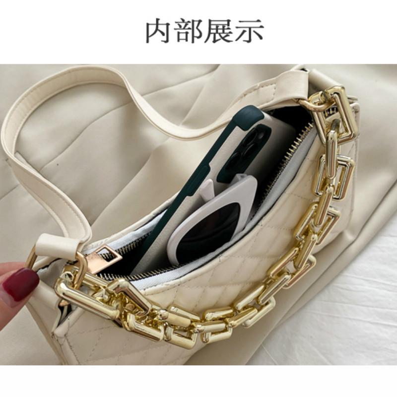 Túi Đeo Vai JASMIN NOIR Dành Cho Nữ Có Dây Xích Đeo Phong Cách Pháp Bằng Da PU