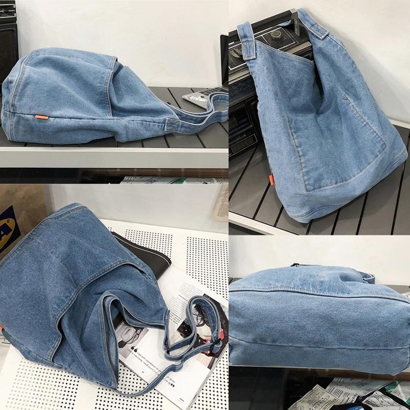 Túi Đeo Chéo Vai Bằng Vải Denim Thời Trang Sành Điệu Cho Nữ ZY172